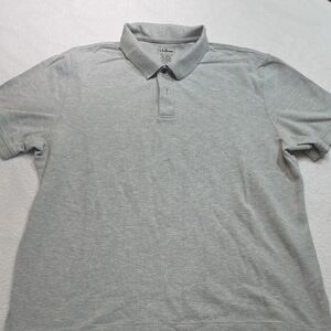 L.L. Bean Men's Light Gray Polo Shirt
